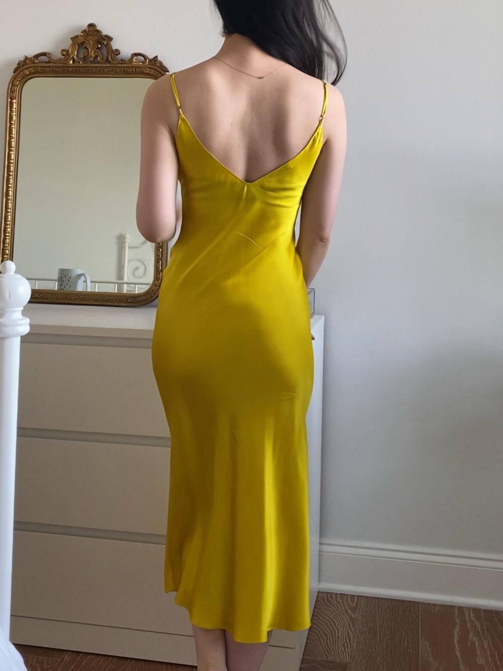 Price firm: Dannijo 100% Silk Daffodil Midi Slip Dress Size XS - Picture 4 of 12